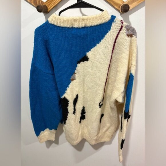 90s Wind River Mountain Climber Patterned Knitted Jumper - Picture 4 of 6